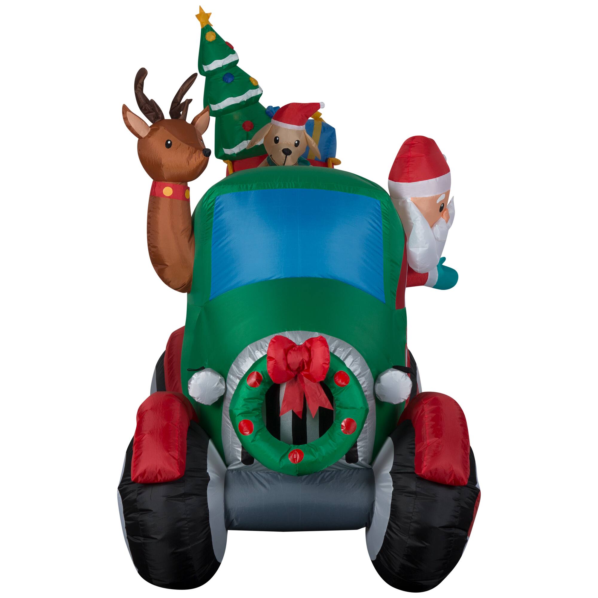 6ft. Airblown® Inflatable Christmas Santa's Tow Truck